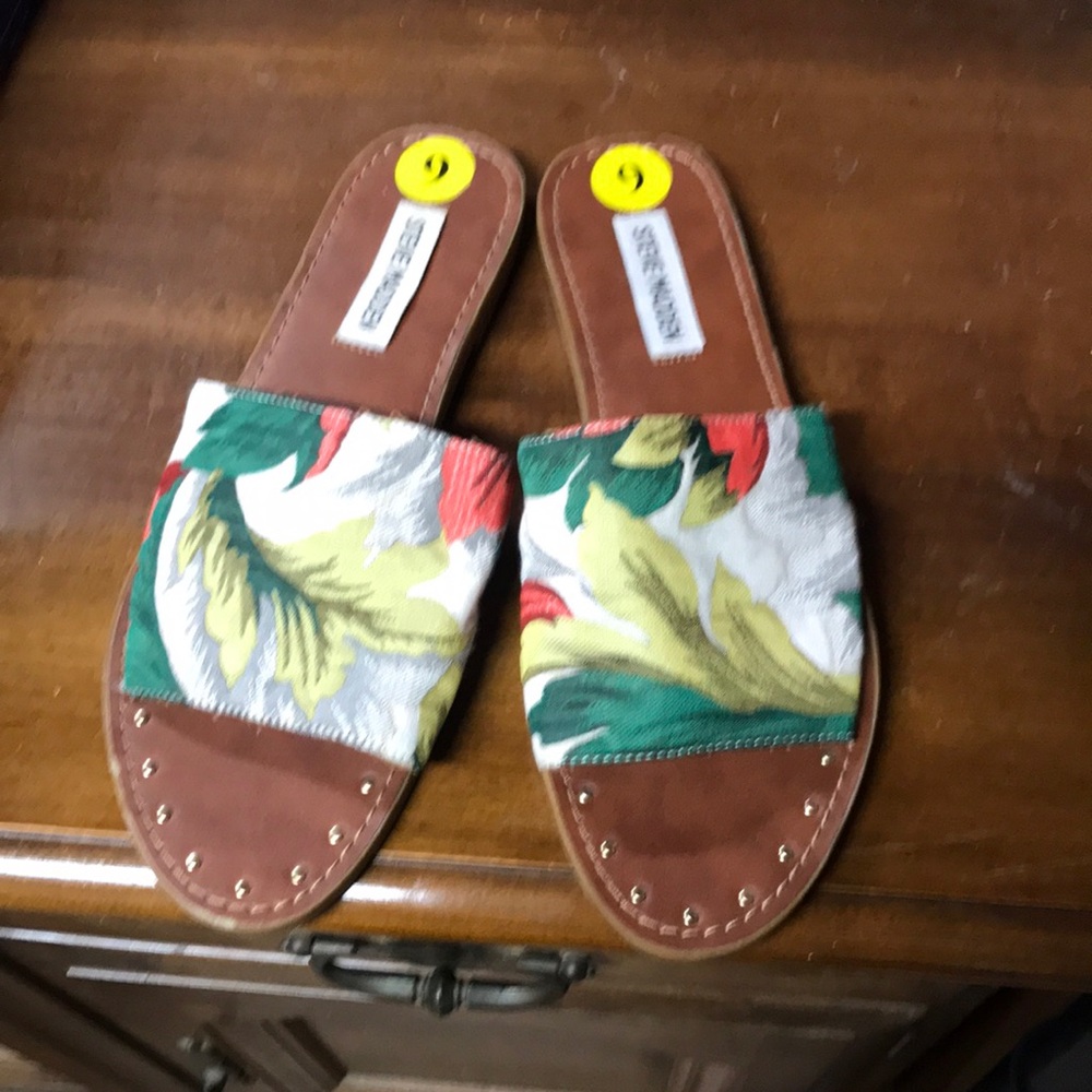 Steve Madden Floral Slides, sandals